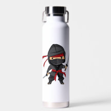 Personalisiert Ihren Namen Ninja Wasserflasche