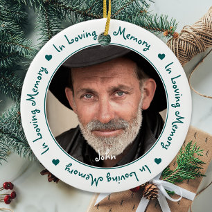 Personalisiert im Foto Speicherwahrnehmung Keramik Ornament