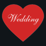 Personalisiert Invites Balloon Red Herz-Aufkleber<br><div class="desc">Color Matching Balloon Red Designer Wedding Balloon Red and White Invitation Envelopers Stickers - Do It you self Verlobt Damen regelmäßig Karo zu sehen: Was sind einige trendige Hochzeit Siegel Briefmarke Ideen? Diese einfachen und personalisierbaren stylish Siegel für Wedding Balloon Red and White kommen aus einer großen Übereinstimmung für UAWG's...</div>