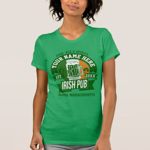 Personalisiert Irish Pub Comical St Patrick's Da T-Shirt