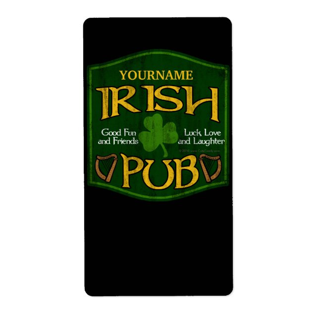 Personalisiert Irish Pub Sign (Vorne)