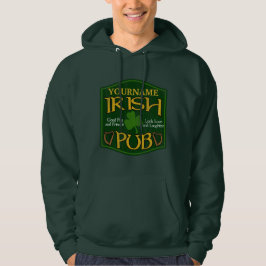 Personalisiert Irish Pub Sign Hoodie