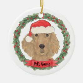 Personalisiert Irish Setter Keramik Ornament