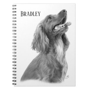 Personalisiert Irish Setter Notizblock