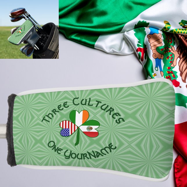 Personalisiert Irish USA Flags Kleeblatt Golf Headcover (Von Creator hochgeladen)