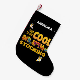 Personalisiert IST DAS MEIN COOLES CHRISTLICHES Ha Kleiner Weihnachtsstrumpf