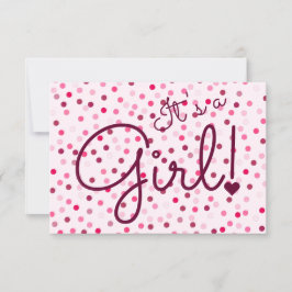 Personalisiert ist es ein Mädchen! Pink Polka Dots