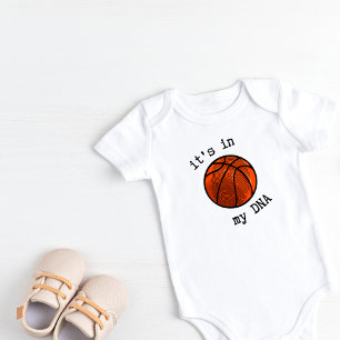 Personalisiert ist es in meinem DNA-Basketball Baby Strampler