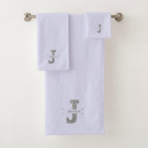 Personalisiert J Initial Silver Monogram - Ihr Nam