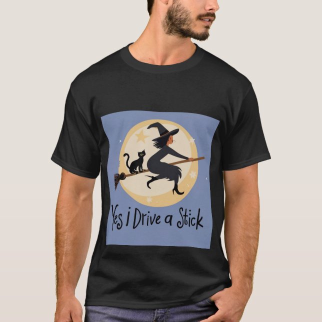 Personalisiert Ja, ich führe ein Stick Tee Shirt,  (Vorderseite)