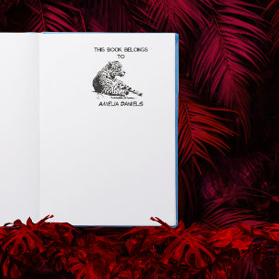Personalisiert Jaguar Dieses Buch gehört Permastempel