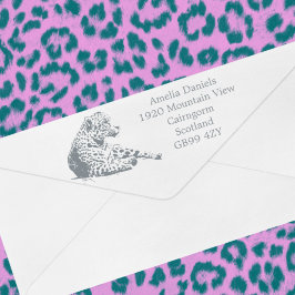 Personalisiert Jaguar Neue Zuhause-Adresse Permastempel