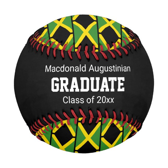 Personalisiert JAMAICA FLAG Graduate Baseball (Vorderseite)