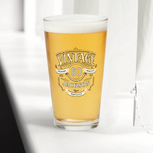 Personalisiert jedes Vintage Alter bis zur Perfekt Glas (Personalized Any Age Vintage Aged To Perfection Glass)