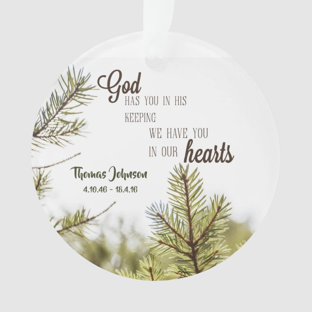 Personalisiert jemand in unserer HeartsAcrylic Ornament (Vorderseite)
