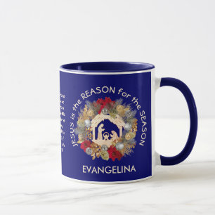 Personalisiert JESUS IST DER GRUND FÜR Weihnachten Tasse