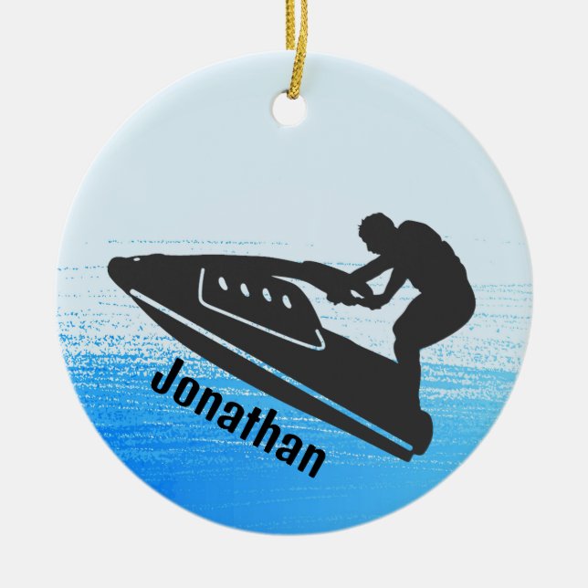 Personalisiert Jet Ski Ornament (Vorne)