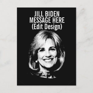 Personalisiert JILL BIDEN Postkarte