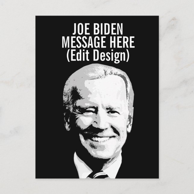 Personalisiert Joe Biden Postkarte (Vorderseite)