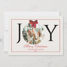 PERSONALISIERT JOY MERRY CHRISTMAS GREETING FEIERTAGSKARTE