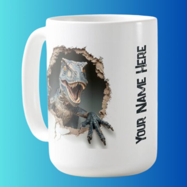 Personalisiert Jurassic Raptor Dinosaur Kaffeetasse (Von Creator hochgeladen)