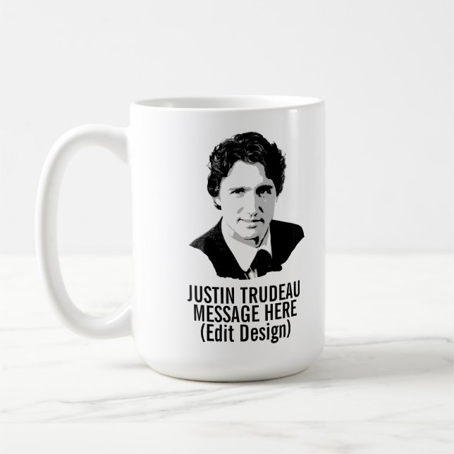 PERSONALISIERT JUSTIN TRUDEAU KAFFEETASSE (Links)