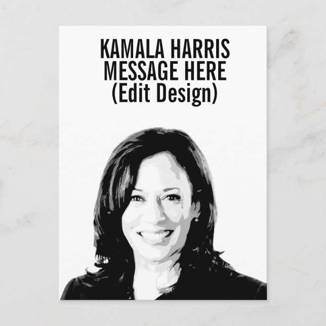 Personalisiert Kamala Harris Postkarte (Vorderseite)