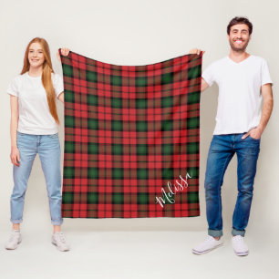 Personalisiert Karierter Clan Kerr Tartan Muster Fleecedecke