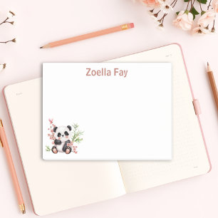 Personalisiert Kawaii Anime Style Panda Post-it Klebezettel