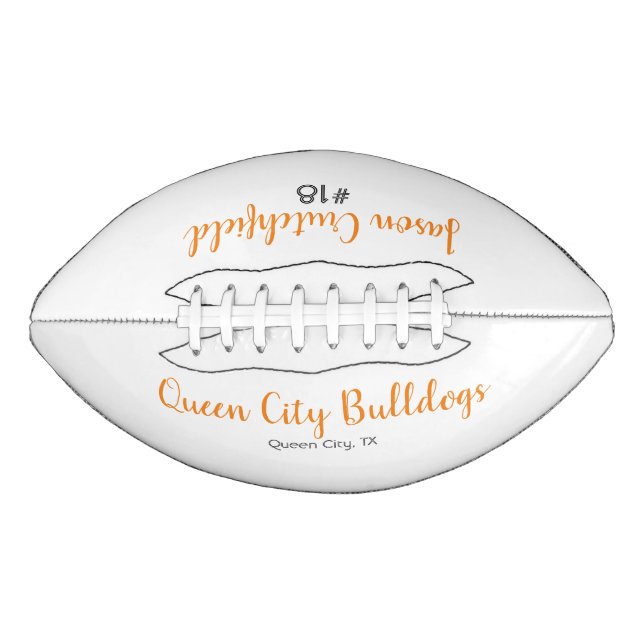 Personalisiert Keepake Football (Vorderseite)