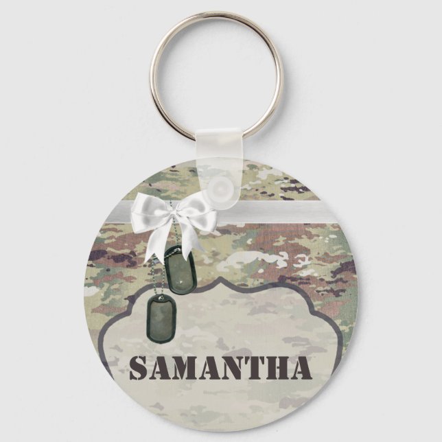 Personalisiert Key Chain Army OCP Camouflage Unifo Schlüsselanhänger (Vorderseite)