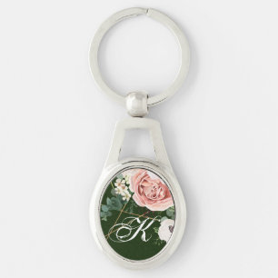 Personalisiert Key Chain Geometric Garden Rose Hun Schlüsselanhänger