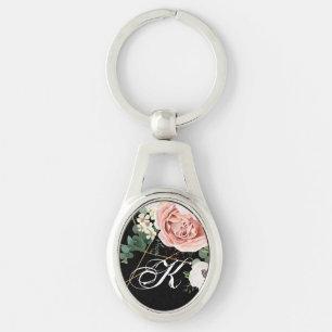 Personalisiert Key Chain Geometric Garden Rose Sch Schlüsselanhänger