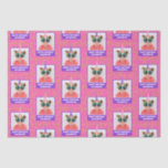 Personalisiert Kid Foto Happy Birthday Unicorn Seidenpapier<br><div class="desc">Lassen Sie Ihre Geschenke in einem festlichen, eigens für Sie entworfenen, rosafarbenen Taschentuch wackeln, das eine lustige Darstellung von Fotos mit lila und rosa Einhornhörnern bietet. Im Hintergrund sind die hübschen goldenen Glitzer-Herzen. Personalisieren Sie dieses helle Design mit einem Foto Ihres kleinen Geburtstagsjungen oder -mädchens. Fügen Sie eine besondere Touch...</div>