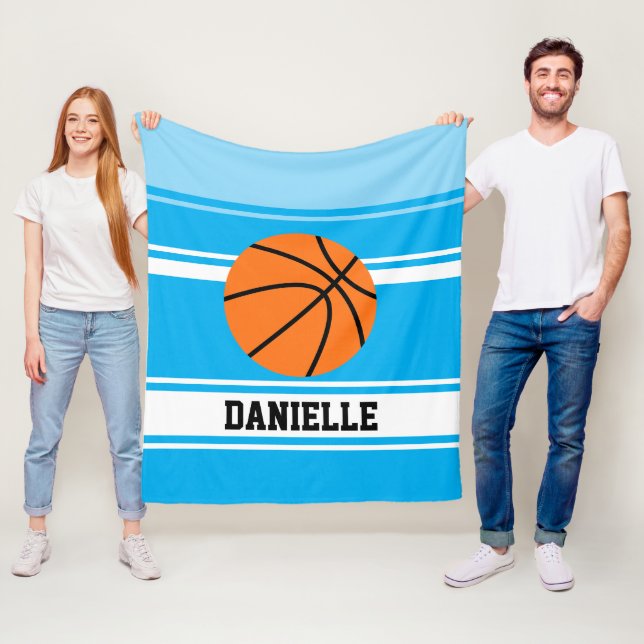 Personalisiert Kids Basketball Fleecedecke (Beispiel)