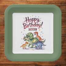 Personalisiert Kids Dinosaurier Geburtstag