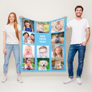 Personalisiert Kids Family Foto Fleecedecke