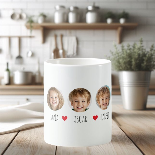 Personalisiert Kids Foto Tasse mit Namen und Herz (Von Creator hochgeladen)