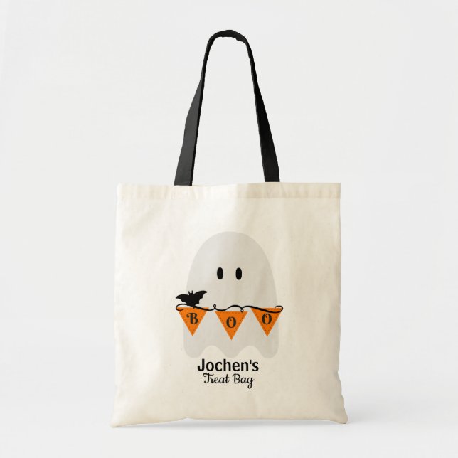 Personalisiert Kids Halloween Leckerei Bag Tragetasche (Vorne)