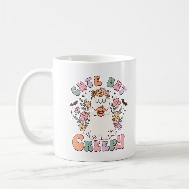 Personalisiert Kids Halloween Spooky Kaffee Tasse (Links)