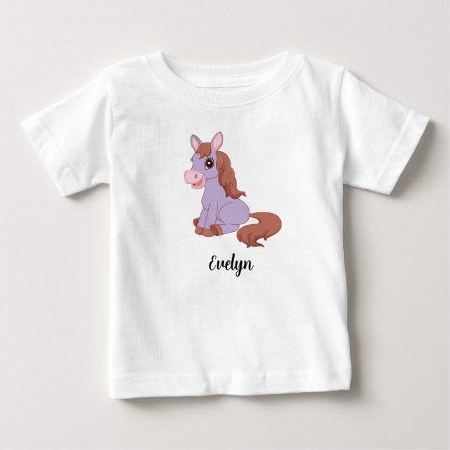Personalisiert Kids Horls Girls Baby T - Shirt (Vorderseite)
