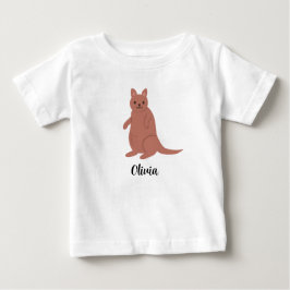 Personalisiert Kids Kangaroos Girls Baby T - Shirt