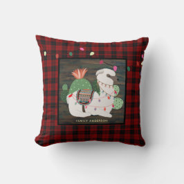 Personalisiert Kids Lama Alpaca Xmas Buffalo Karie Kissen