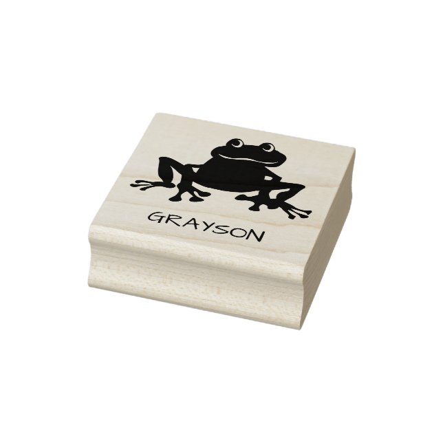 Personalisiert Kids Niedlich Froschtote Gummistempel (Stempel)