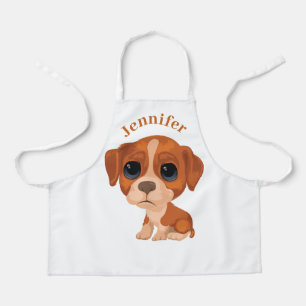 Personalisiert Kids Niedlich Puppy All-over Print  Schürze