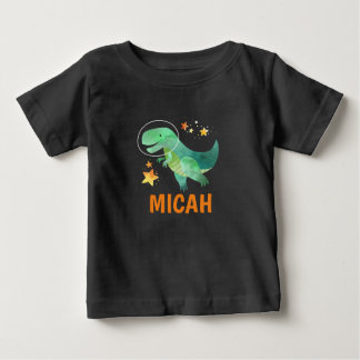 Personalisiert Kids Space Dinosaurier Shirt