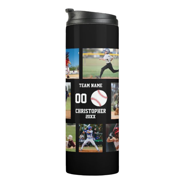 Personalisiert Kids Sport Baseball Thermosbecher (Nach rechts gedreht)
