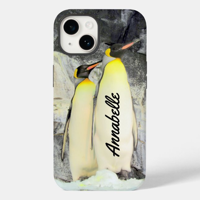 Personalisiert King Penguins Handy Case (Rückseite)