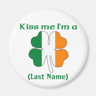 Personalisiert Kiss Me Ich bin Irish Magnet