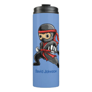 Personalisiert kleiner Ninja Warrior Thermal Tumbl Thermosbecher